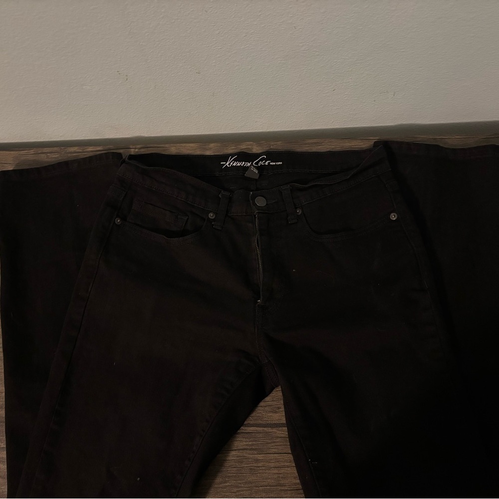 Kenneth Cole New York Men's Black Slim Fit Jeans 32x32